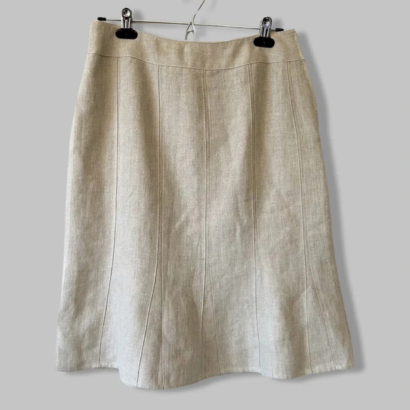 Carlisle Dresses & Skirts - Vintage  Carlisle Pure Linen Panel Trumpet Midi Skirt